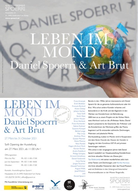 BartaPartner's tweet photo. #artInsurance - We proudly support: #AusstellungshausSpoerri eröffnet 
„Leben im Mond – Daniel Spoerri &amp; Art Brut“ in einem #SoftOpening: Samstag 27. März 2021 ab 11:00 Uhr gibt es ein Open House unter Einhaltung aller Vorsichtmaßnahmen (keine Anmeldung notwendig!) https://t.co/NkkI0RuY5d