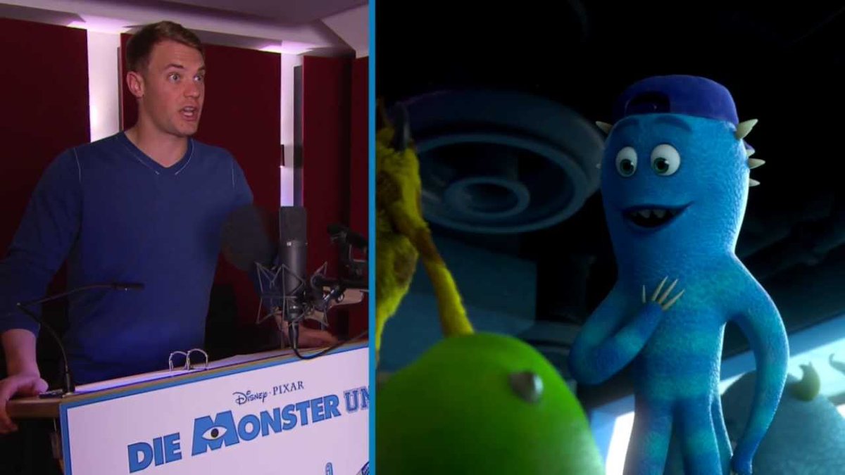 OfficialStatMan's tweet image. Bayern Munich goalkeeper Manuel Neuer stars in the German version of the 2013 Disney Pixar film "Monsters University". He provides the voice for the character Frank McCay.