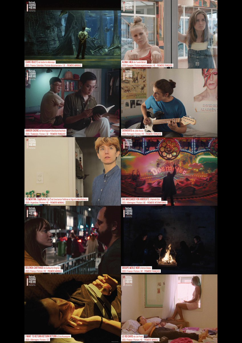 FCBrive's tweet image. Photos des 20 films sélectionnés en compétition internationale au Festival du cinéma de Brive 2021