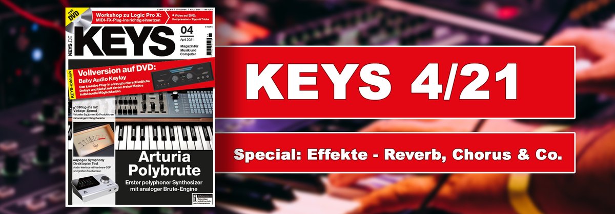 Endlich da: Die KEYS 4/21! Auch hier haben wir wieder coole Beiträge &amp; interessante #Tests für euch mit dabei. Beispielsweise dreht sich in unserem #Special alles um #Effekte, wie Reverb, Chorus &amp; Co. Jetzt im #Zeitschriftenhandel oder online im #PPV-Shop: ppvmedien.de/Keys-04-2021-P…