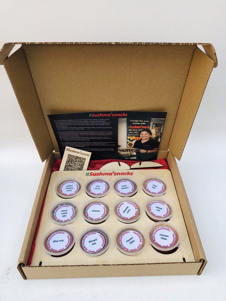 sushmasnacks's tweet photo. Why not orders your  #spices to make a curry easily with #sushmaspices #sushmasnacks @popUPbusiness #Bolton @simonjpaine 😊@TonyC_BaH @JKCoombes @TDIYGirl https://t.co/zy0A3Ef2Yh