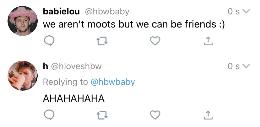 lwtloveheart's tweet photo. 🌸larry smau🌸

“rt to help me find my moots” 

Harry runs a stan account but his account is suspended, he asks for help to gain again and a smaller account wants to be friends https://t.co/TRhzicZLvE