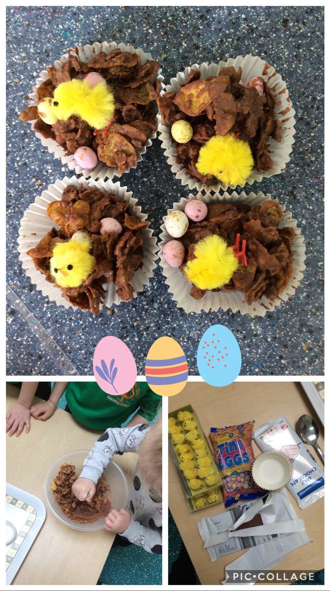 SomervilleNurs2's tweet photo. We have had a busy week this week. Wednesday we made Easter cornflake cakes and went on an Easter egg hunt. 🐣🌷⭐️ https://t.co/OYNUXMe2HC
