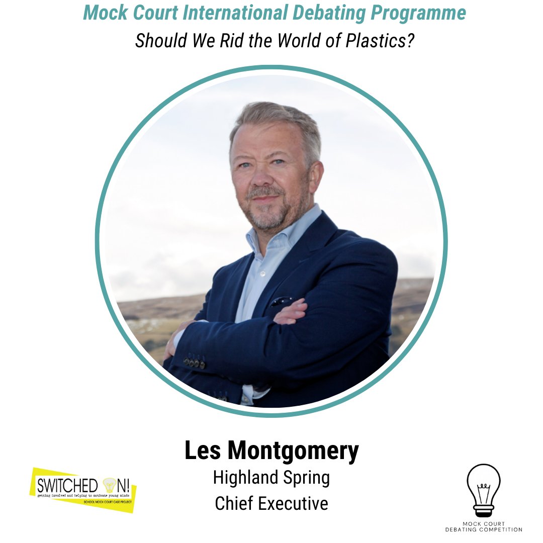 MockCourt's tweet photo. We are very much looking forward to welcoming Les Montgomery and Morwen Mands of @Highland_Spring to host the third lecture in our Plastics debating programme on Monday 29th March (16:30 UK time) 😀💡 #schooldebating #raiseyourargumentnotyourvoice https://t.co/98bz9t2tsu