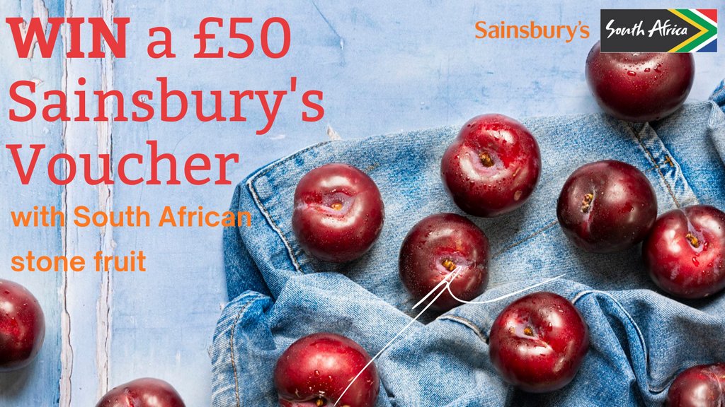 📢 #Giveaway time! To celebrate the delicious South African plums instore this Easter, you can win £50 voucher to spend @Sainsburys, where you can get your juicy fix! 🍑

Win: follow us, like, RT &amp; tag a friend 🤞
Ends 1 April, UK only

#southafricanfruit #competitiontime #Easter