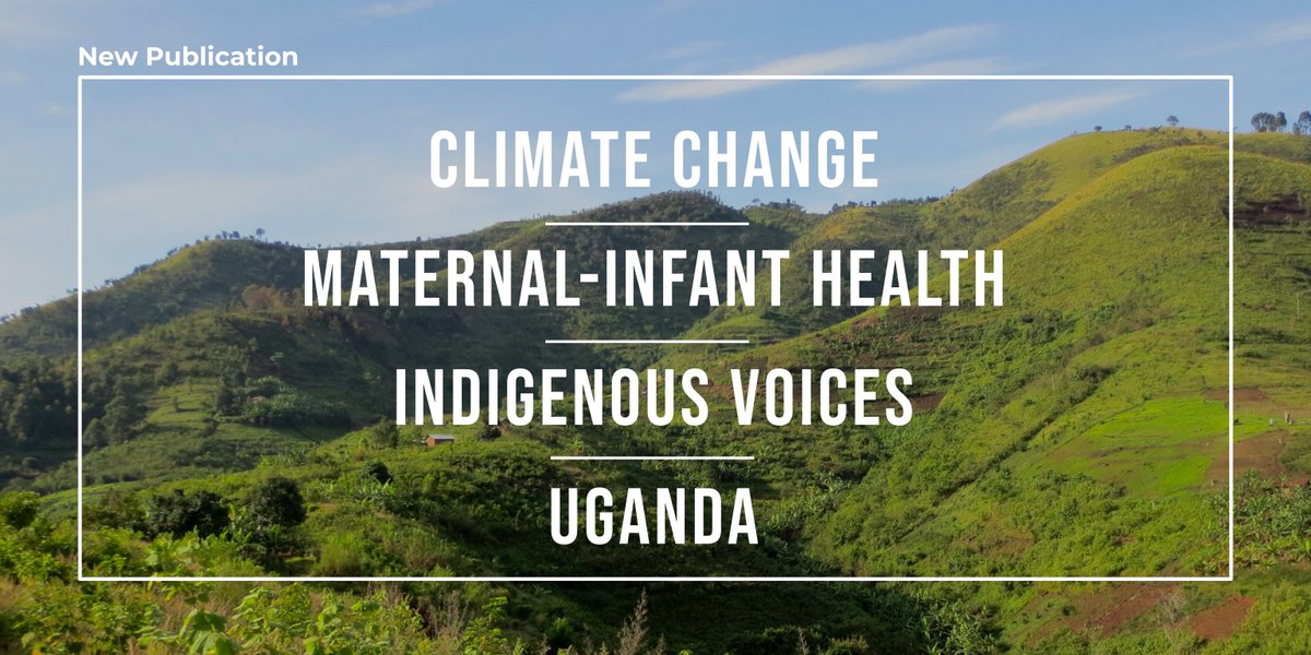 New paper examining climate-associated declines in food security for pregnant Indigenous women in Uganda, highlighting Indigenous women's voices! <a href="/PLOSONE/">PLOS One</a> 

Link: journals.plos.org/plosone/articl…