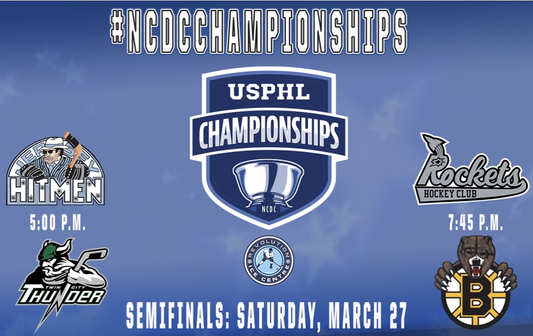 WBSKnightsUSPHL's tweet photo. The Dineen Cup Championships will begin with two single-elimination semifinal games at 5 p.m. and 7:45 p.m. on Saturday, and conclude with the title match on Sunday at 3 p.m. All games will be played at the Revolution Ice Centre in Pittston, Pa. https://t.co/mf9UXRoWqD