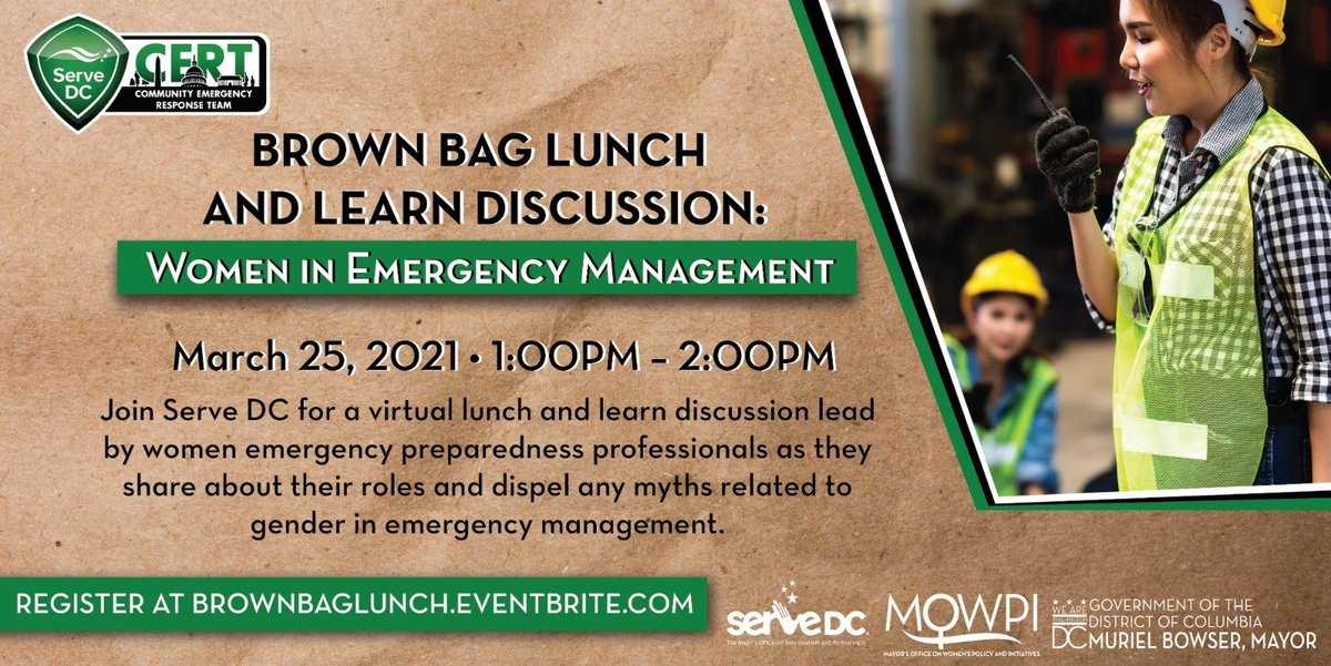 ServeDC's tweet photo. Join @ServeDC and @DCMOWPI today at 1 pm as we hear from women leading the emergency preparedness industry.
Learn more: https://t.co/O7v7OLcvzi

#DoGoodDC https://t.co/8ujXnFUq2i