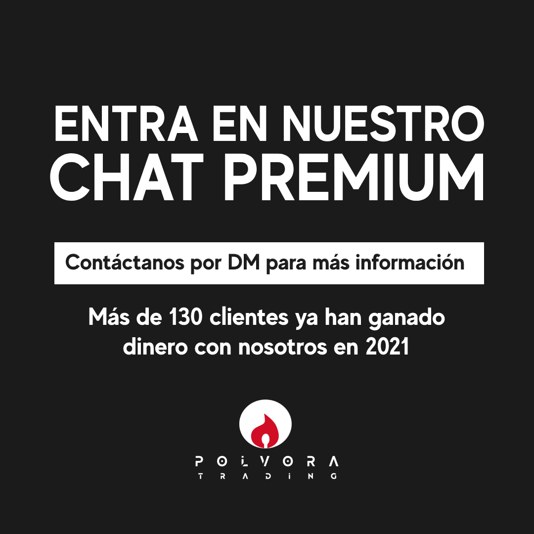 PolvoraTrading's tweet photo. ¿Aún no estás en nuestro CHAT? 💥 Si sigues nuestras ideas contacta con nosotros por DM https://t.co/d4ugXYOwB7