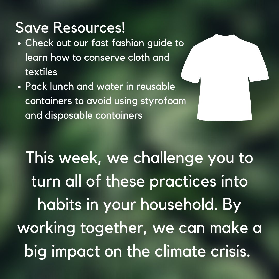 Our #ClimateConversation is all about action this week. Simple practices turned habits can have a big impact. Here are a few things we can do…

@climaterealityyouth @ReportOnClimate 

#climateleaders #globalcitizen #environmentalism #activism #GetInvolved #DoSomethingDifferent