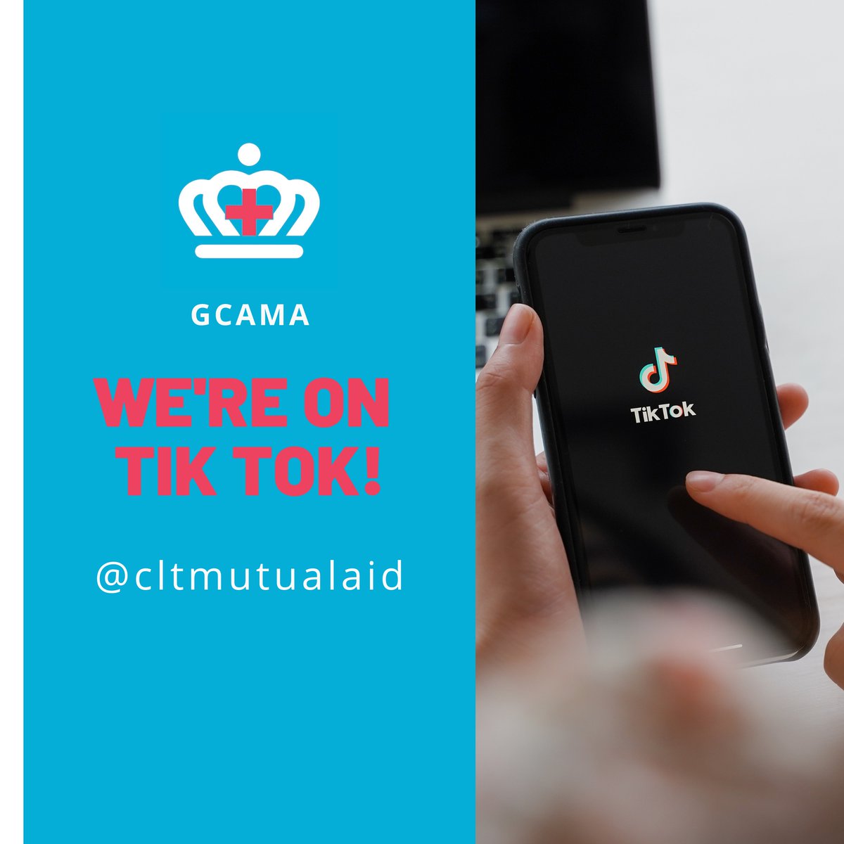 cltmutualaid's tweet photo. GCAMA is now on Tik Tok! 😎

Follow us @ cltmutualaid or check out the linktree! 

#TikTok #GCAMA https://t.co/eVnv2vSKuZ