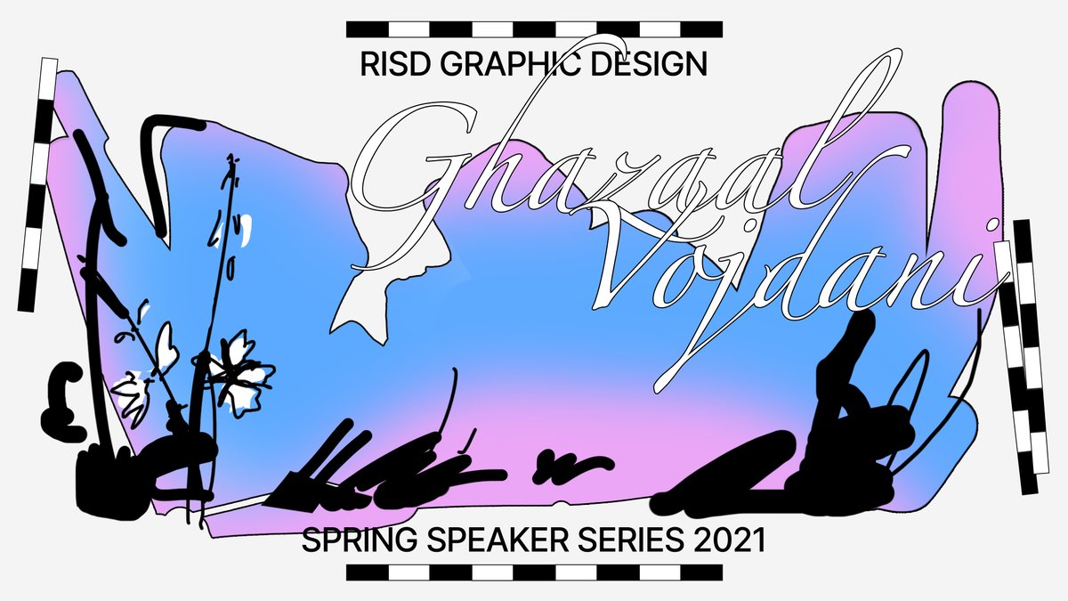 There’s still time to register! Join us for our first 2021 Spring Speaker, with graphic designer Ghazaal Vojdani joining us from Paris at 11:30AM EDT eventbrite.com/e/145125545413