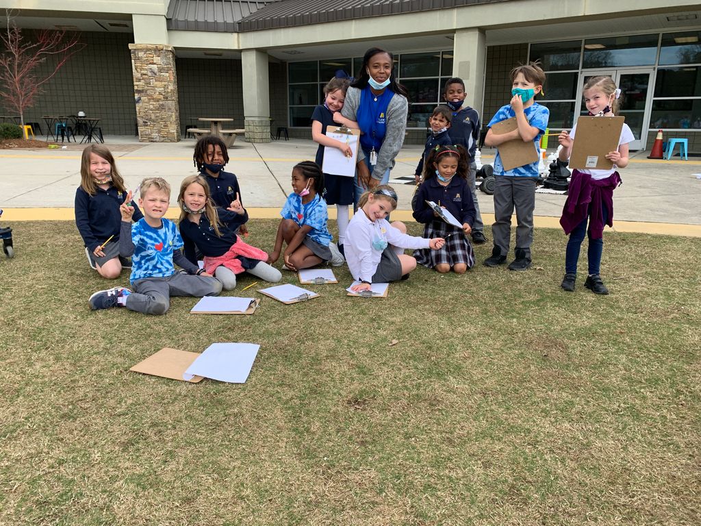Mrs. Robinson’s 1st-grade class embarked on a Lewis and Clark-inspired science and writing expedition. Our explorers took meticulous notes and created detailed journal entries about their explorations of uncharted land and nature. What a fun adventure!