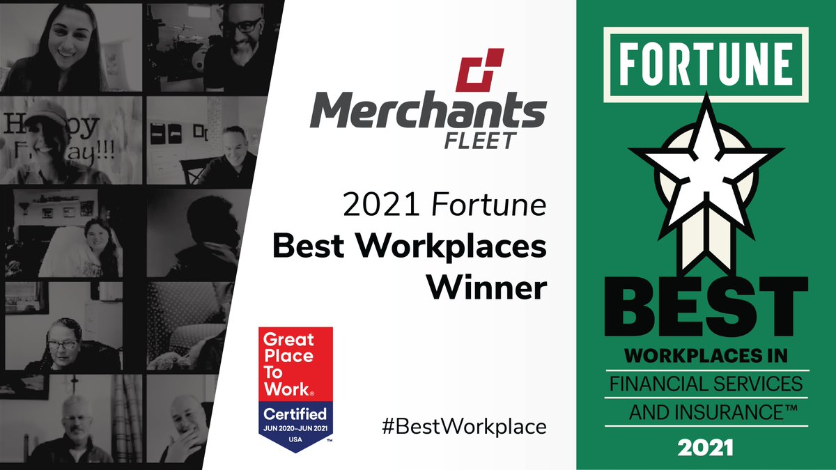 Our employees named us to the <a href="/GPTW_US/">Great Place To Work Official</a> <a href="/FortuneMagazine/">FORTUNE</a> Best Workplaces in Financial Services &amp; Insurance (TM) 2021 list! Cheers to creating an amazing company culture for all #BestWorkplaces ©2021 FORTUNE Media IP Limited. All rights reserved.