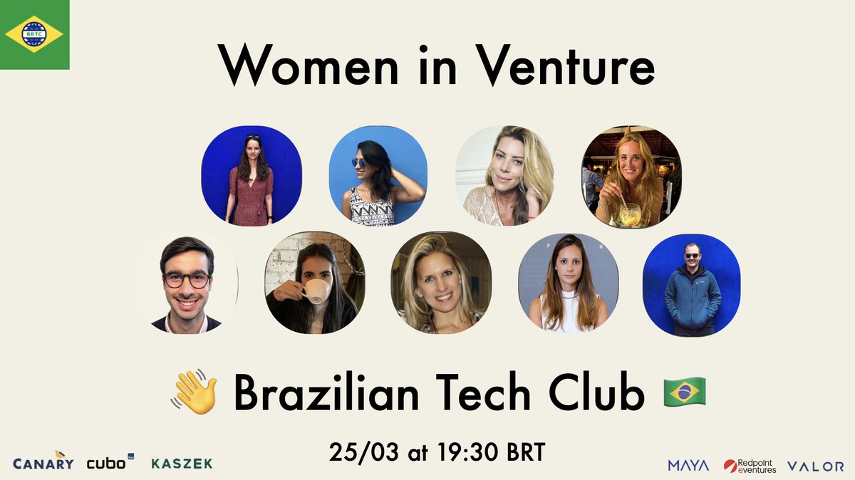 lucaslameiras's tweet photo. Copying a trick from @HarryStebbings playbook 👋:

We'll host Bel, Carol x2, Julia, Lara, Monica and Renata. 

That's Canary, Cubo, KaszeK, Maya, Redpoint and Valor.

What are your must ask questions?

What topics do we have to cover?

Twitter, work your magic... 😉 https://t.co/vYqbBs78QZ