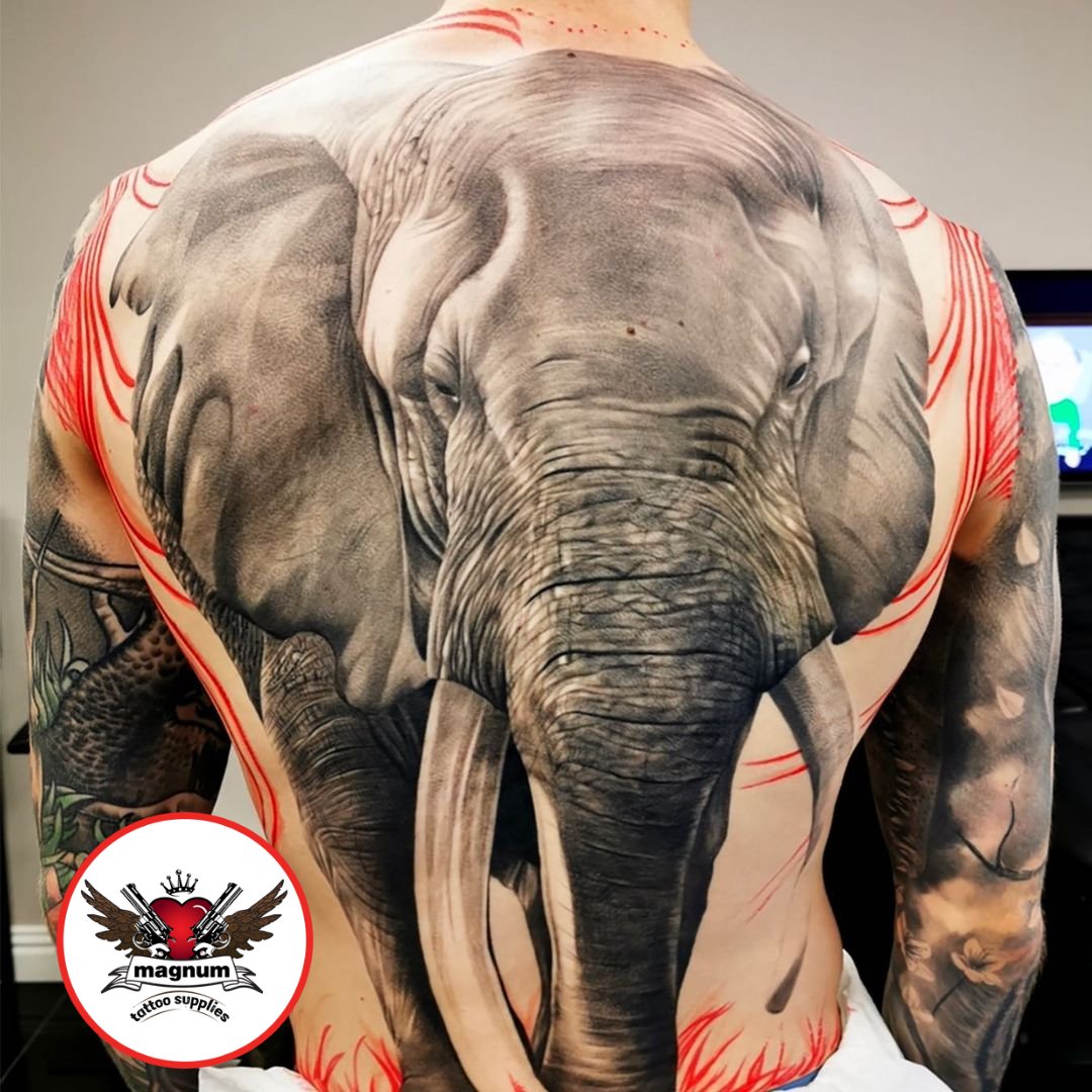 Tattoo uploaded by Hidden Gem Tattoo Studio • Elephant tattoo on the back •  Tattoodo