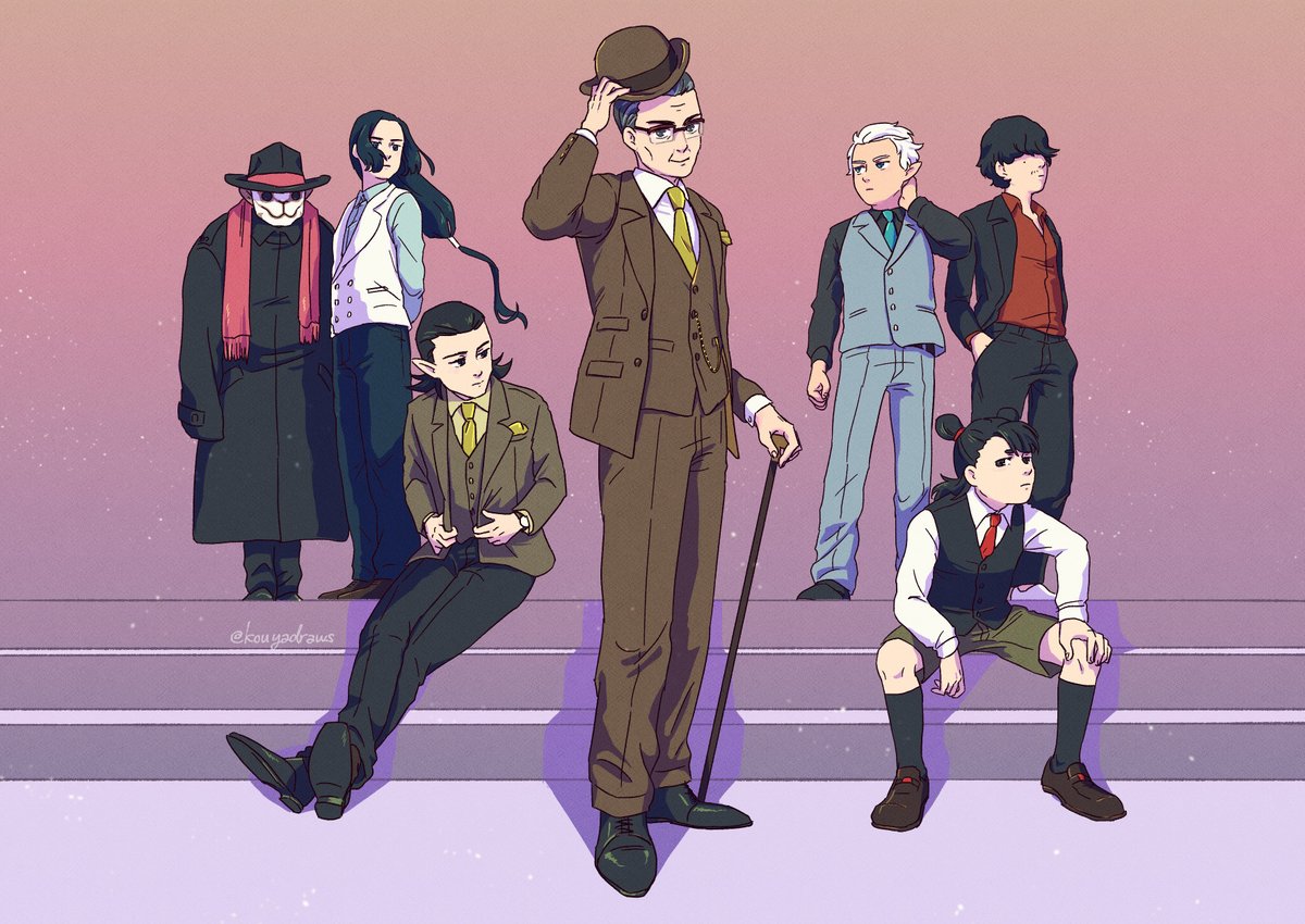 kouyadraws's tweet photo. 執行人メンズinスーツ https://t.co/qCi8XJjeQx
