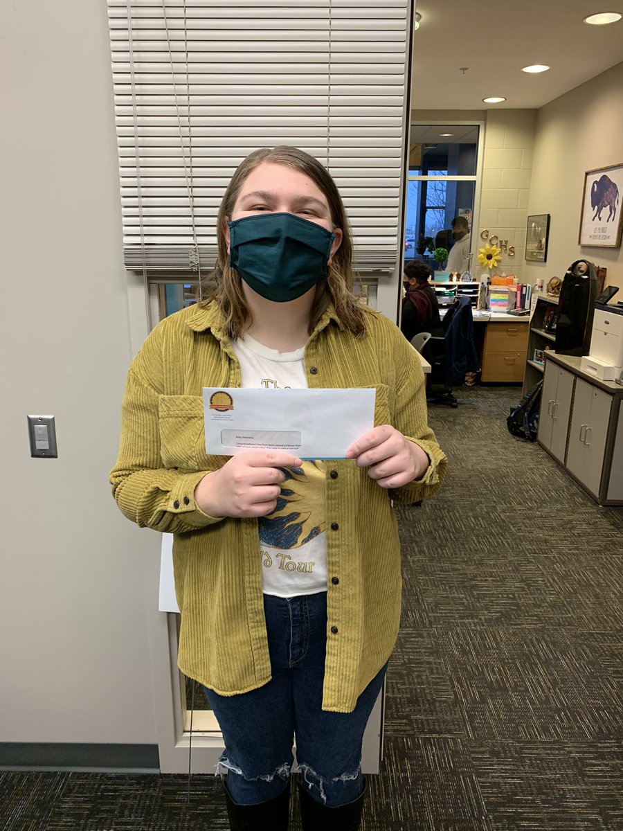 GchsPublic's tweet photo. Congratulations, Riley Metheny, for being named a #kansashonorscholar! #1herd https://t.co/yHUVTYDXGL