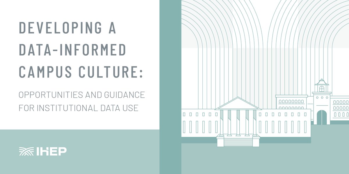 CAPHigherEd's tweet photo. A new report from @IHEPTweets makes recommendations to identify, strengthen, establish, develop, and invest in data to create a #DataInformedCampus to support success for #TodaysStudents:
https://t.co/lSoOaLKcHT https://t.co/m3xlEh9EQA