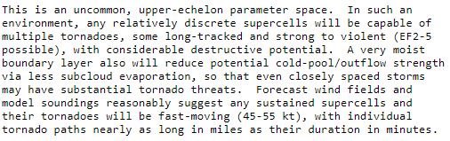 WEATHERmanBURKE's tweet photo. This is not your typical wording from the SPC. Take warnings seriously and have your shelter plan in place. The ingredients are there and it could be a long day for us in the Tennessee Valley. Stay safe all. @waff48 https://t.co/nhU9lcnu9u