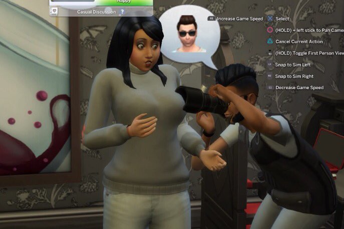 jd_author's tweet photo. #Sims #Deacon shenanigans. He even infects the cameras. #gaming He's in my gallery, btw, if you'd like him to cause havoc in your game too. https://t.co/iL0F5Qo6Cv