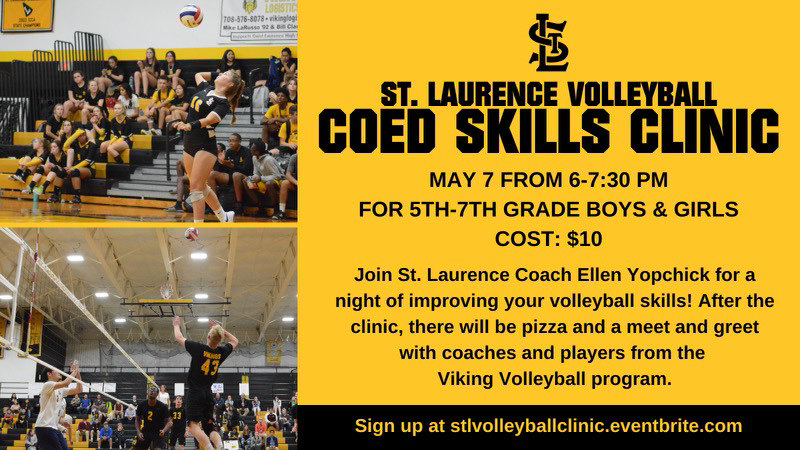 StlVb's tweet photo. Come spend a Friday night (May 7) with the Viking volleyball program! Registration is open! Looking forward to working with our Future Vikings ! https://t.co/ZY7ZBGCmwA