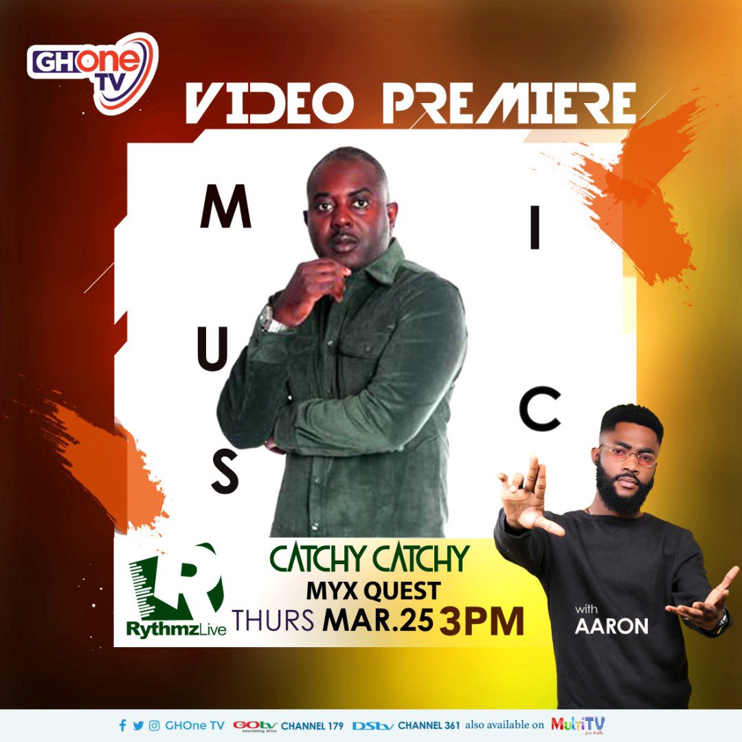 MyxQuest's tweet photo. Catch me in about 1hr love on @GHOneTV #RhythmzLive tune in‼️
🙌🏿🙏🏿👊🏿
#CatchyCatchy https://t.co/2LQg7l1Sxt