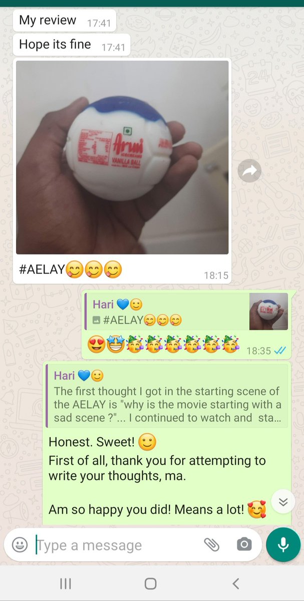Madhumathi_Inks's tweet photo. #Aelay  @halithashameem
A 16 year old boy's(Sreehari. R) candid thoughts.🙂
Aelay is loved by all generations.❤
#Sillukaruppatti stole my heart, and now #Aelay yet again! Kudos, dear Halitha, and team Aelay.🥰
(Took consent to share screenshot)
https://t.co/YlFvLCCg1W https://t.co/E38LGqC946