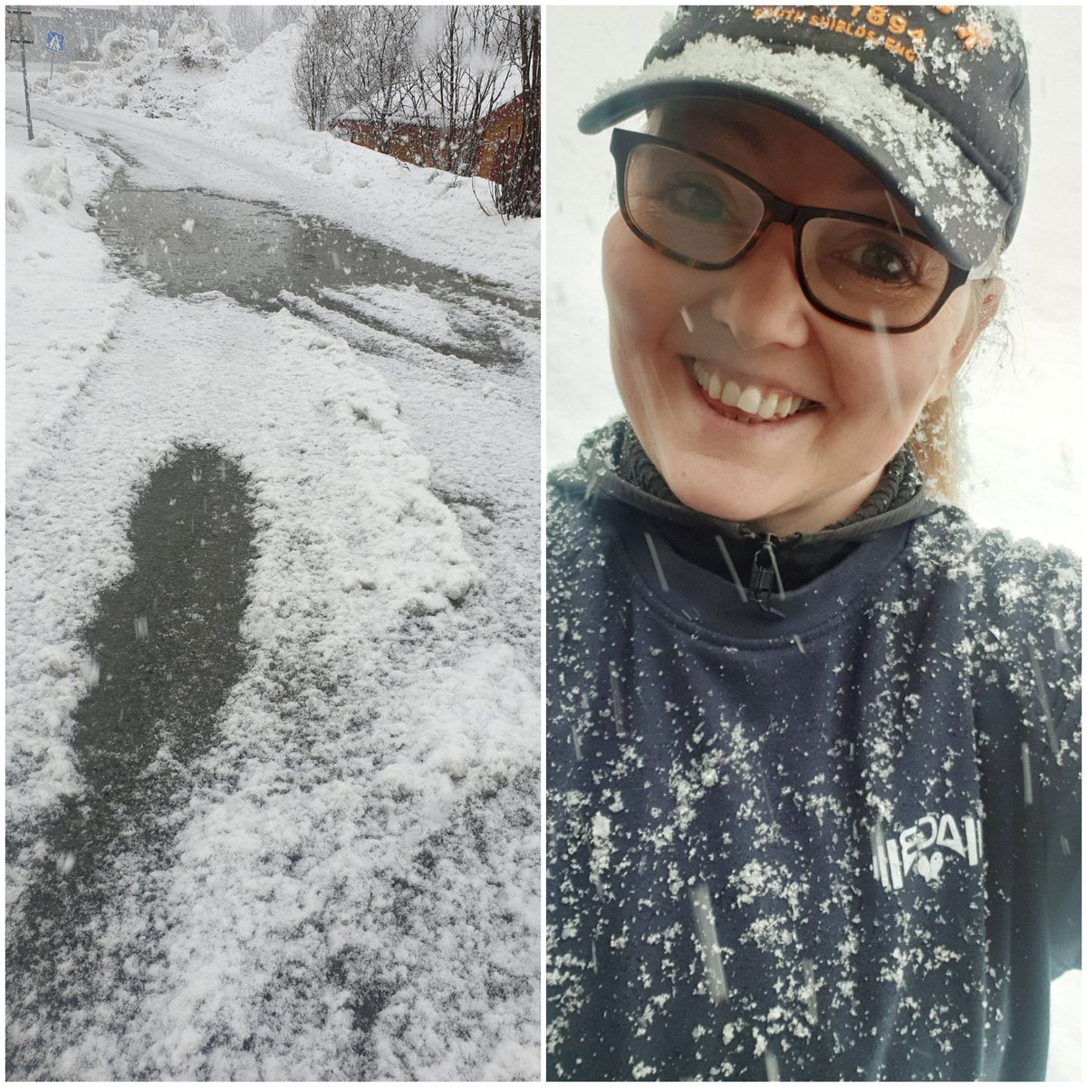 #thankfulthursday Not thankful for the weather😂, but for the strength and #YesICAN mentality we get from <a href="/MyPeakChallenge/">My Peak Challenge</a> Before #mpc I would NOT go out in this weather, and definitely not run in it. Ps both trainers and I are dry now😁 <a href="/SamHeughan/">Sam Heughan</a> <a href="/ArcticPeakers/">Arctic Peakers</a> <a href="/PeakersNorway/">PeakersNorway</a>