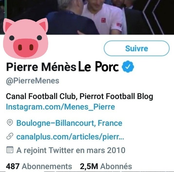 W0LF_IN_L0VE's tweet photo. @RTLFrance #PierreMenesDemission
Mais il ne partira pas de lui même donc #VirezPierreMenes @canalplus #CanalplusSport #CanalFootClub ! #PierreMenes #PierreMenesOUT https://t.co/EMiOYPDgCs