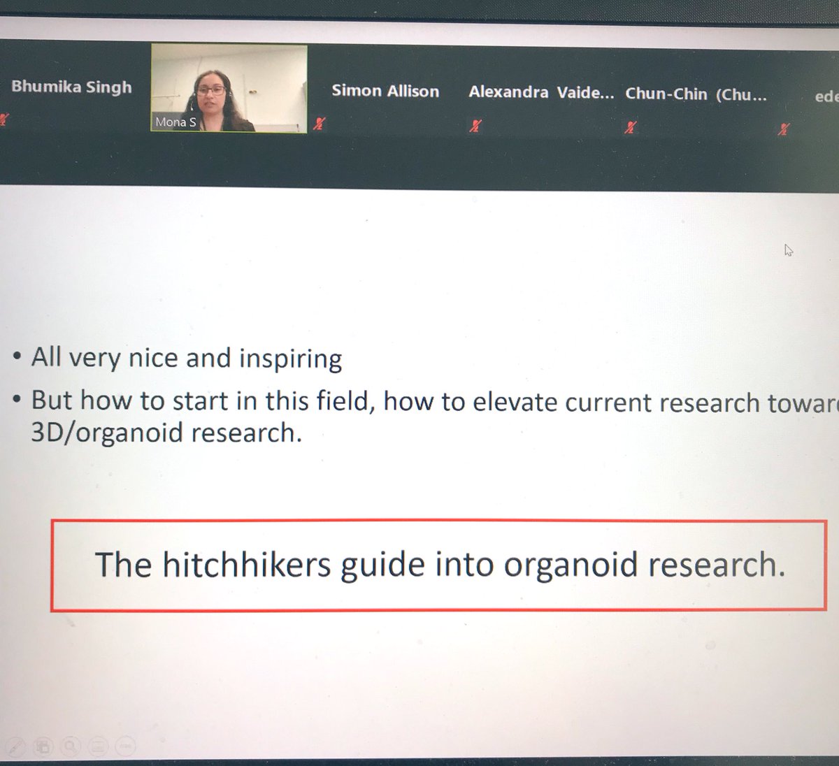 lots of exciting things to learn in this talk by @Dr_MonaShehata today @organoids