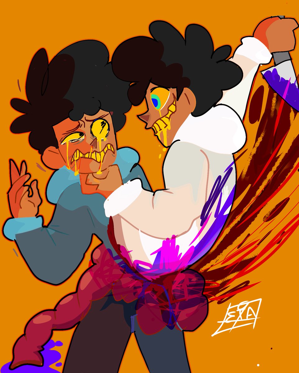 yoriimichicanon's tweet photo. I was inspired by another drawing, but god, it hardly looks like it, I still liked it and I was practicing the colors

#Max #BrainwashedMax #PurifiedMax #Maxcc #CampCamp #Fanart #Gore https://t.co/wnO3zoDagb
