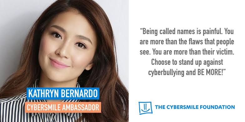 "You are more than the flaws that people see. You are more than their victim!" 

became ambassadors of cybersmile foundation (together with dj) that promotes anti cyber bullying!