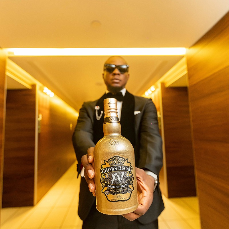 ChivasRegalNG's tweet photo. A blend of effortless style,  unique individuals, and a tastefully refined whisky. Welcome to a world of Chivas XV.  #ChivasXV #TeamXV