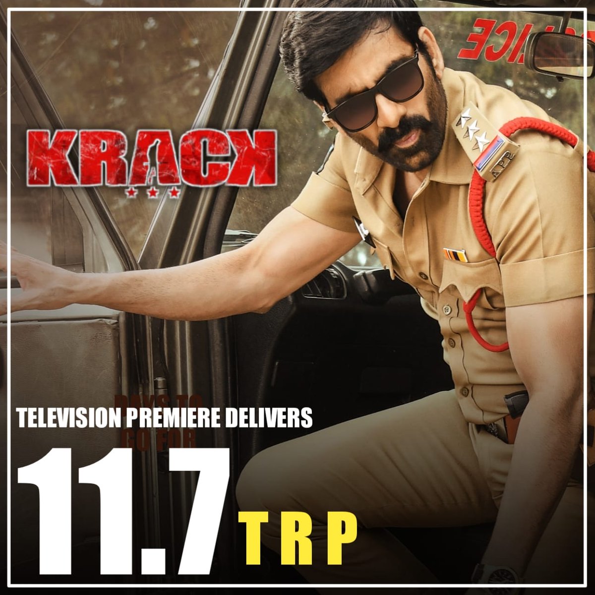 cinecorndotcom's tweet photo. Mass Maharaja @RaviTeja_offl's #KRACK got #Krackified on small screen too!
First Television Premiere fetched 11.7 TRP!!
@shrutihaasan @megopichand @MusicThaman
@thondankani @varusarath5 @dop_gkvishnu @navinnooli @TagoreMadhu @LahariMusic https://t.co/vDyeyhnGuA