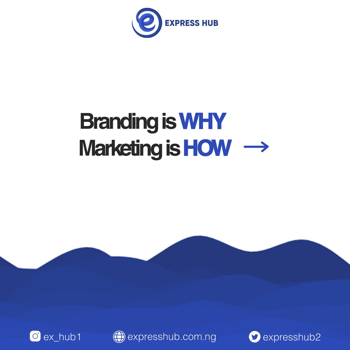 ExpressHub2's tweet photo. Branding vs Marketing 💙⁣
⁣
Branding is why.⁣
Marketing is how.⁣
⁣
Branding is long term.⁣
Marketing is short term.⁣
⁣
Branding is macro.⁣
Marketing is micro.⁣
⁣
#expresshub #branding #MarketingEdgeSummit #Marketing #Tbt #TrendingNow https://t.co/ySfjOV1O1G