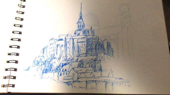 一発ガキのペン画チャレンジ的なのやってるけど影のグラデーションが厳しいというかわけわからんグニャグニャを量産してしまう
#ペン画 