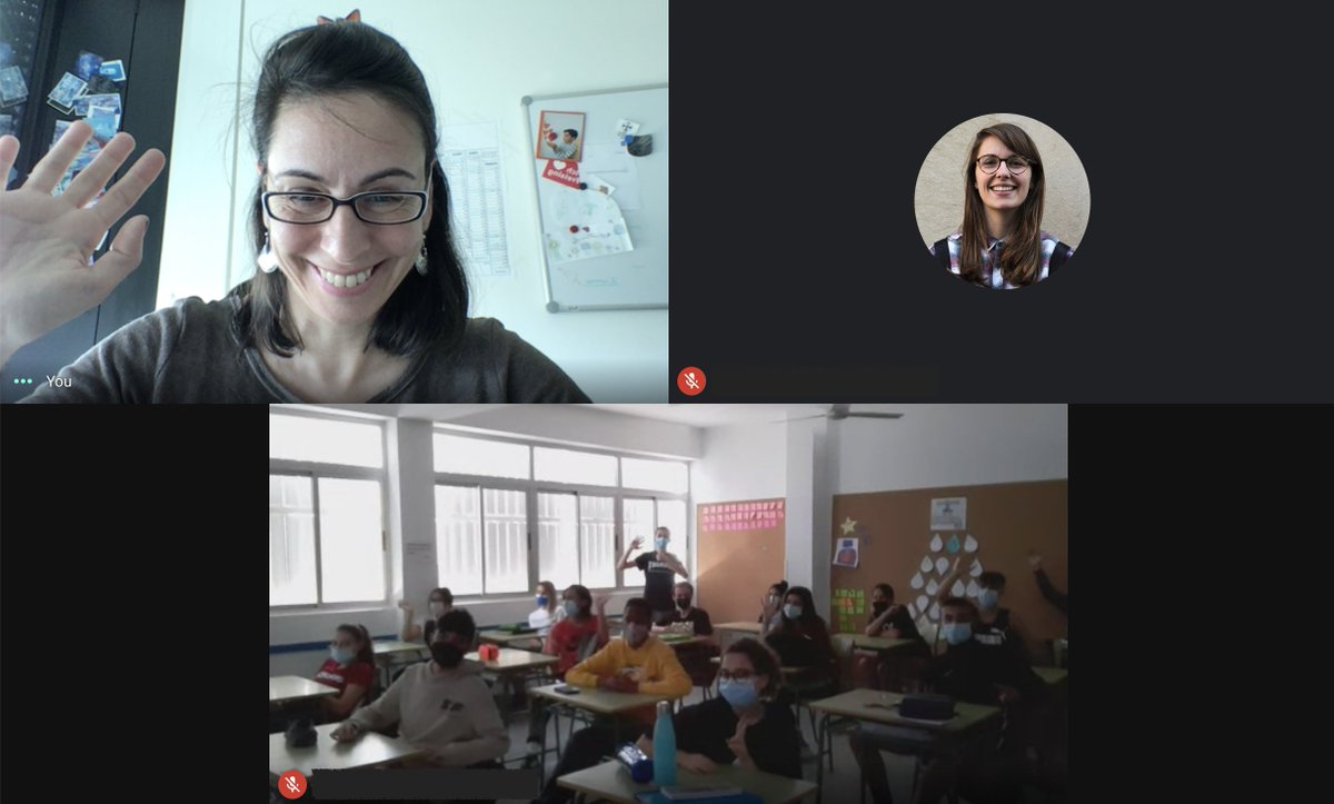 Three talks today / tres charlas hoy para los alumnos del #IESPuntaLarga sobre el #ObservatorioDelTeide y el #RoqueDeLosMuchachos - Iniciativa ' Habla con ellas - #mujeresEnAstronomia ' liderada por el @IAC_Astrofisica