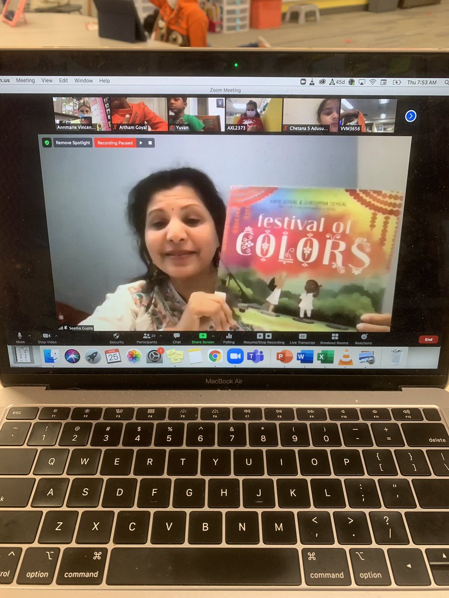 Mrs_Wolpert's tweet photo. Holi Hai! This morning, @simmikg joined our morning meeting to teach us all about Holi, The Festival of Colors! 🌈🌈🌈 https://t.co/EkpcABfaKd
