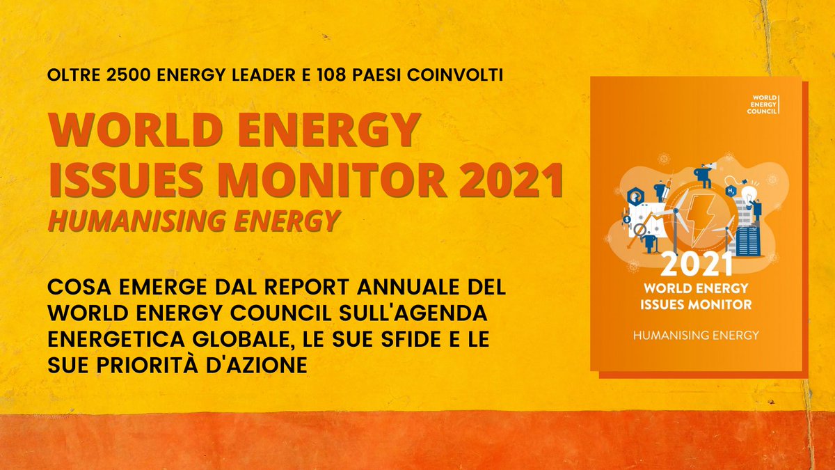 WEC_Italia's tweet photo. Il nuovo report #WorldEnergyIssuesMonitor del @WECouncil raccoglie #sfide e #priorità dell'#Agenda energetica secondo oltre 2500 leader energetici internazionali
@WEC_Italia vi racconta le tendenze emerse dallo studio
Vai all'articolo #issuesMonitor👉🏻 https://t.co/cO8H7bpCfJ https://t.co/0Z4Vn8YN4m