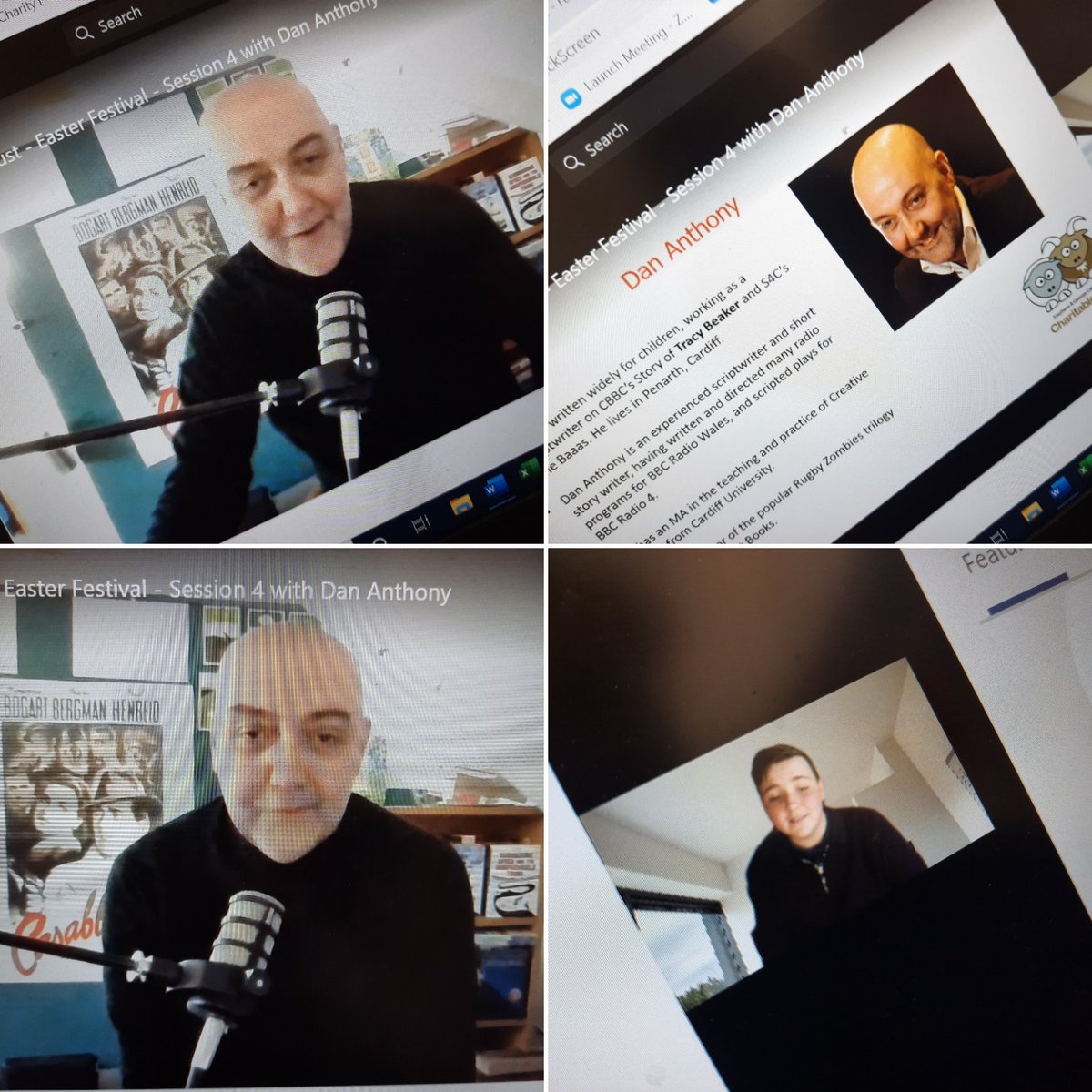 Our 4th Session of #springintoaction Easter Educational Festival is live with school children. Author Dan Anthony is reading from one of his fantastic books. #merthyrtydfil