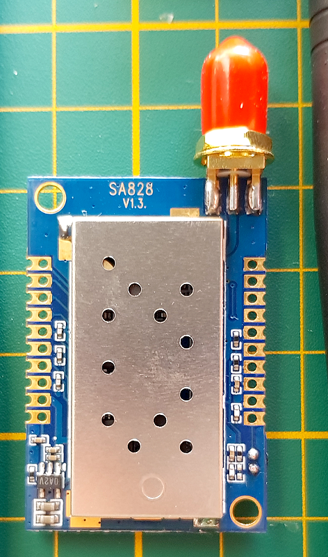 En préparation un article sur la transmission de données en #UHF à partir de <a href="/Raspberry_Pi/">Raspberry Pi</a> - Modules programmables SA-828U 400/480MHz