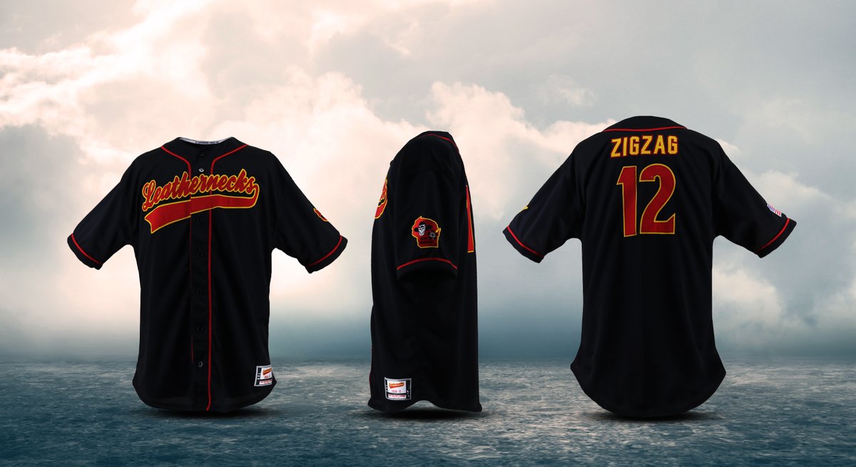 Leathernecks Baseball custom jersey created at Home Team Sports in Green Bay, WI! #GarbAthletics #CustomJersey