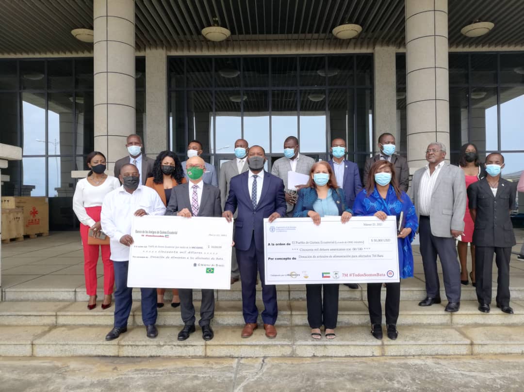 Revista_REG's tweet photo. FAO y Brasil donan 100.000 USD en alimentos en apoyo a las Víctimas del 7M

#RREG #GuineaEcuatorial #FAO #Brasil #7M #Victimasdel7M #TodosSomosBata #ExplosionesBata #Bata

https://t.co/SvzvCiukk3 https://t.co/wDJ51QI2Sj