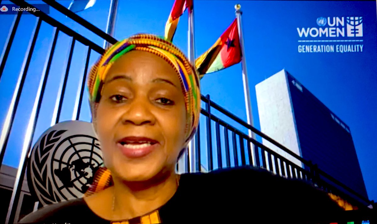 VerlaineDiane's tweet photo. “So much time has passed, but we are still discussing the same issues.
We need to make sure that we have true inter-generational partnership and #youth leadership to build forward against racism. We need everybody to build up.” @phumzileunwomen #AddressingRacism https://t.co/Ycek55ep4w