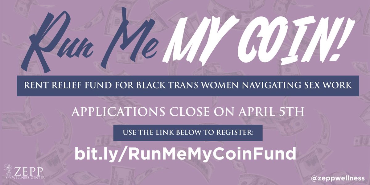 HWYPS's tweet photo. Hey ladies, Come and click on the link before the application closes April 5th. #Sexworkers #Transfolk #Transwomen #TPOC $$$$$$$ #RentSupport Click the link to apply https://t.co/jSKM7SrjP3 https://t.co/gg5Hzll7RM