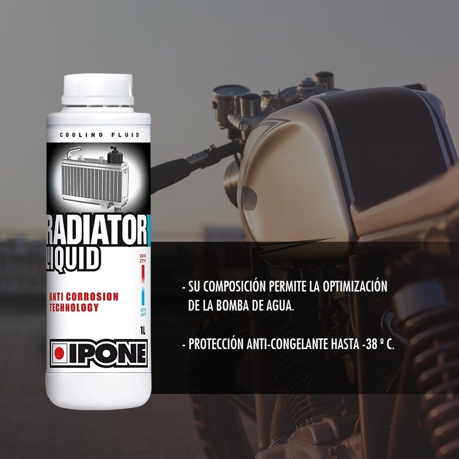 iponearg's tweet photo. Radiator liquid es un refrigerante que asegura una óptima reducción de la temperatura de tu motor.

Su tecnología anti-corrosión protege todo el sistema de refrigeración
(mangueras, bomba de agua, cubierta de aluminio y magnesio, radiador) y previene la formación de depósitos. https://t.co/S5LKPbA7yE