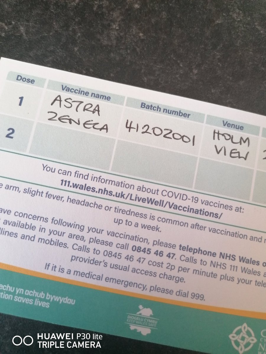 StaitTasha's tweet photo. First dose of vaccine done 👌 https://t.co/Zbxy5PfurA