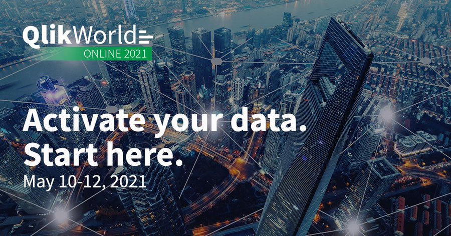 ORIresults's tweet photo. Reserve your spot for QlikWorld Online 2021—@qlik’s free virtual conference 5/10 – 5/12. Activate your #data with inspirational keynotes, explore 100+ #dataintegration &amp; #dataanalytics breakout sessions &amp; discover the next era of #BI: #ActiveIntelligence. https://t.co/1fFUajZPij https://t.co/2ooIi31v1r