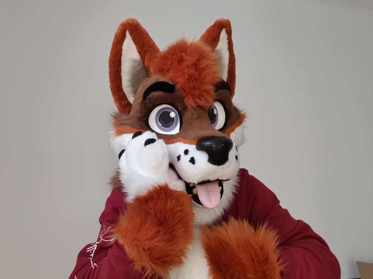 My fursuit head was little too tight at first but my awesome maker. 